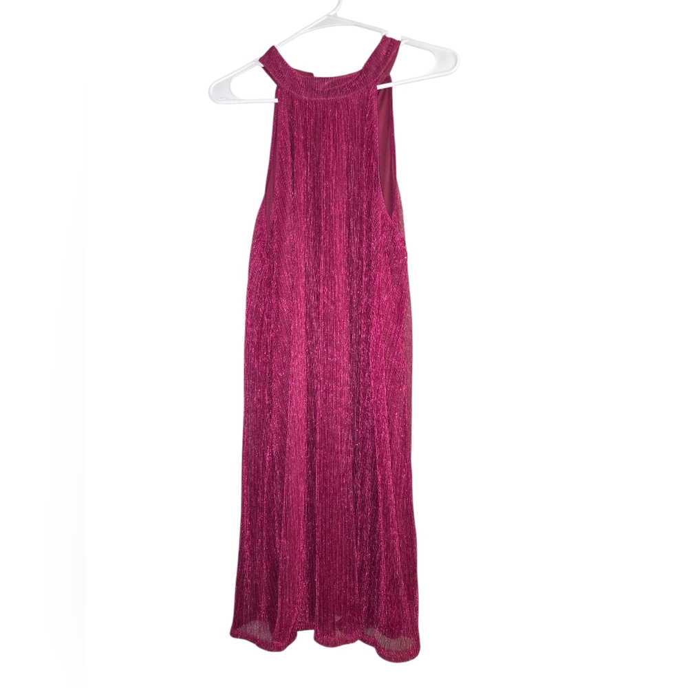 Nine West Women’s Metallic Shift High Neck Dress
